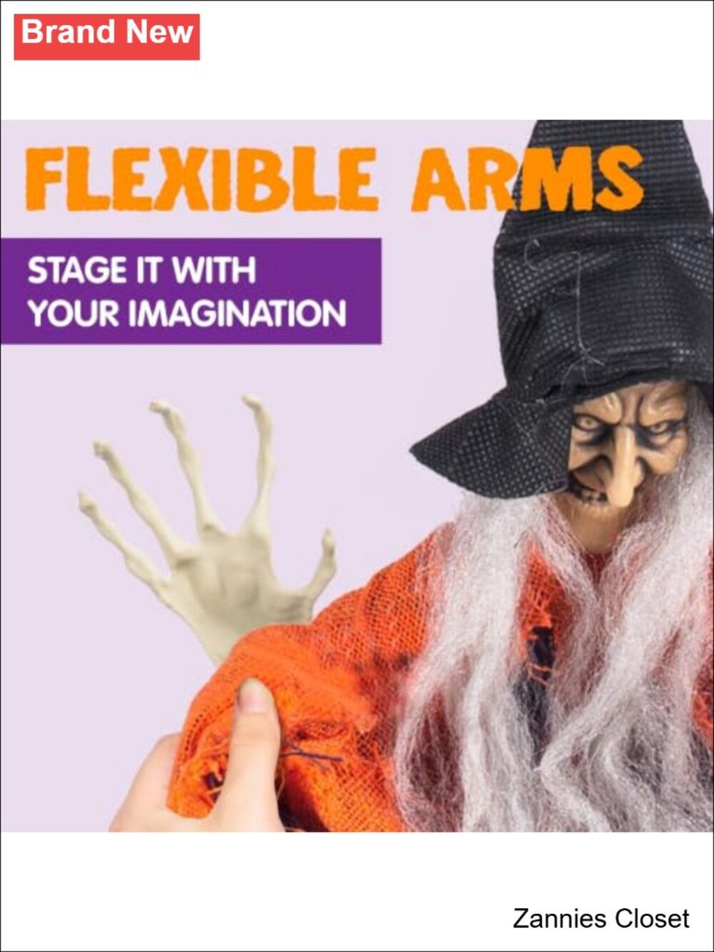 👻 JOYIN 4 Pcs Hanging Witch Halloween Decorations Outdoor Indoor Flying - Picture 5 of 6
